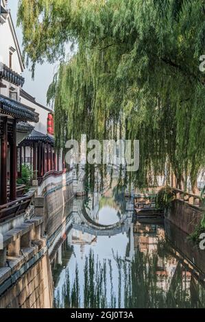 China, jiansu, Suzhou. Distrito histórico de Pingjiang. Foto de stock
