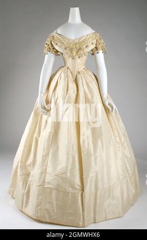 Vestido. Fecha: Aprox. 1860; Cultura: Americana; Medio: Seda