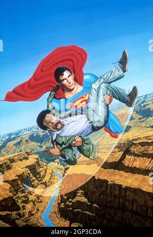 SUPERMAN III, arte clave, de izquierda a derecha: Christopher Reeve, Richard Pryor, 1983, © Warner Brothers/courtesy Everett Collection