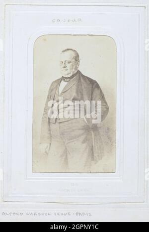 Camillo Benso, conde de Cavour, 1860-69. [Primer ministro italiano]. Estampado de albumen. Foto de stock