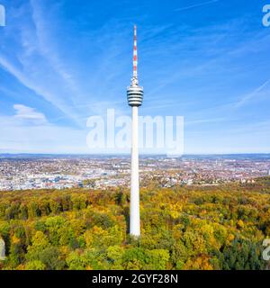 Stuttgart tv torre horizonte vista aérea foto arquitectura ciudad viaje square travelling