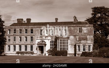 Mansión Elmore Court de grado II* en Elmore, Stroud, Gloucester, Gloucestershire, Inglaterra, REINO UNIDO Foto de stock
