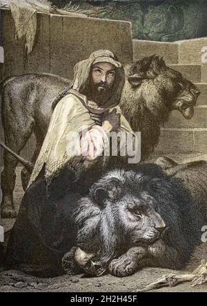 Daniel En El Den De Los Leones Antiguo Testamento Por Julius Schnorr Von Carolsfeld Fotograf A