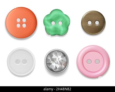 Botones para coser, icono de estilo sencillo Imagen Vector de stock - Alamy