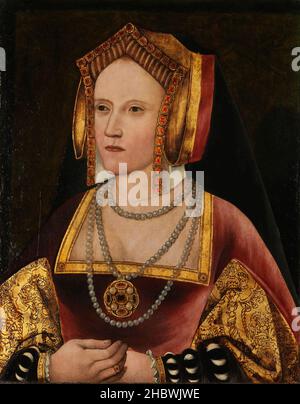 Retrato de Catalina de Aragón, primera esposa del rey Enrique VIII Foto de stock