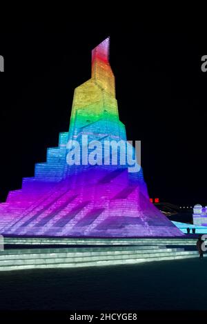 Harbin Ice and Snow festival 2022 china al aire libre famosa exposición Foto de stock