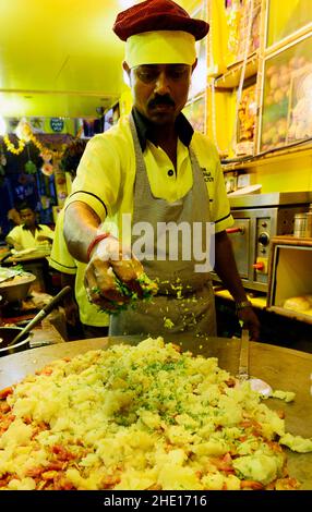 Pav Bhaji es uno de Mumbai, la calle más popular de alimentos. Foto de stock