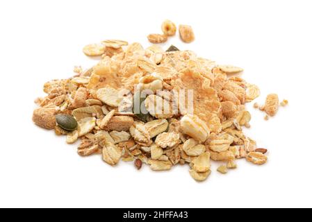 Cereales aislados sobre fondo blanco Foto de stock