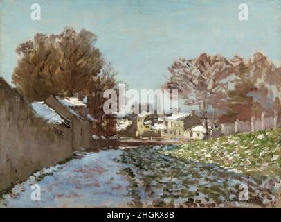 Neige à Argenteuil - 1874 75 - Óleo sobre lienzo 50,1 x 67,9 cm - Monet Claude Foto de stock
