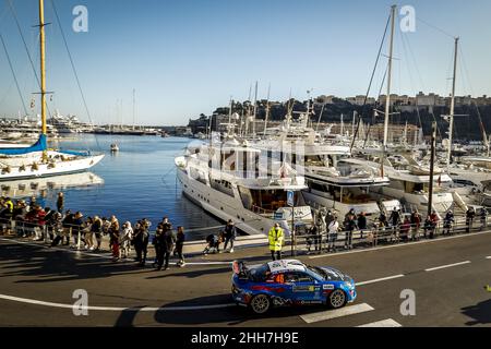46 Manu GUIGOU (FRA), Kevin BRONNER (FRA), MANU GUIGOU ALPINE A110, acción durante el Campeonato Mundial de Rallyes del WRC 2022, edición 90th del rallye de Monte Carlo del 20 al 23 de enero de 2022 en Mónaco - Foto: Gregory Lenormand/DPPI/LiveMedia