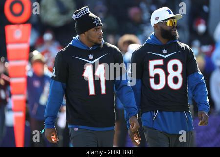 February 5, 2022: Dallas Cowboys cornerback Trevon Diggs (7) during the NFC Pro  Bowl Practice at Las Vegas Ballpark in Las Vegas, Nevada. Darren Lee/(Photo  by Darren Lee/CSM/Sipa USA Stock Photo 