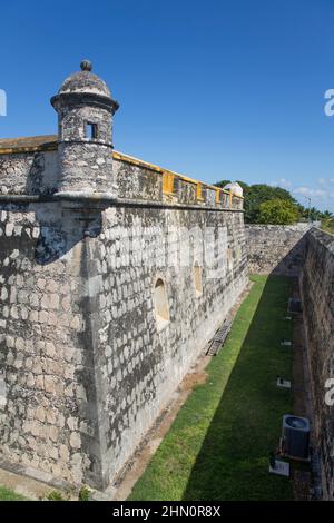 Fort San José el Alto, 1792, San Francisco de Campeche, Estado de Campeche, México Foto de stock