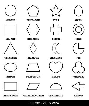 Vocabulário - 65 Shapes – Formatos.