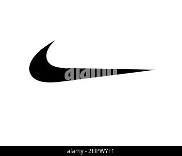 Inc. Nike, girada, fondo blanco, logotipo, nombre de marca Fotografía de - Alamy