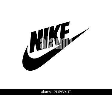 Mensajero Corredor guardarropa Nike, Inc. Nike, girada, fondo blanco, logotipo, nombre de marca Fotografía  de stock - Alamy