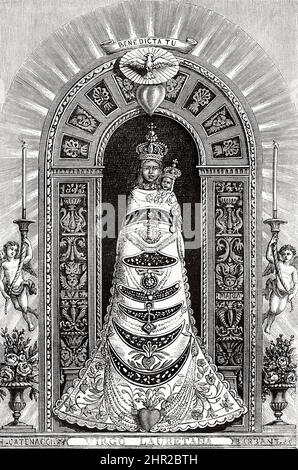 Madonna Lauretana. Nuestra Señora de Loreto, provincia de Ancona, región de Las Marcas, Italia. Viaje de Rávena a Otranto por Charles Yriarte Foto de stock