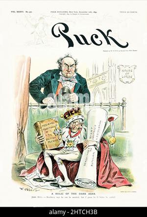 Theodore Roosevelt como dos caras de una pieza de juego de Ajedrez Jano, en  PUCK Mag. Cartoon, 9 de noviembre de 1910. A la izquierda está el Roosevelt  National Salvador; a la