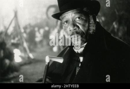 El actor estadounidense Morgan Freeman en la película Amistad, EE.UU. 1997