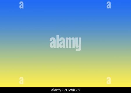 Degradado horizontal azul y amarillo para fondo abstracto Foto de stock