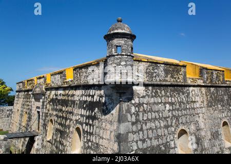 Fort San José el Alto, 1792, San Francisco de Campeche, Estado de Campeche, México, América del Norte Foto de stock