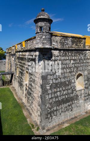Fort San José el Alto, 1792, San Francisco de Campeche, Estado de Campeche, México, América del Norte Foto de stock