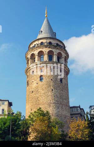 Torre Galata en Estambul, Turquía; Estambul, provincia de Estambul, Turquía Foto de stock