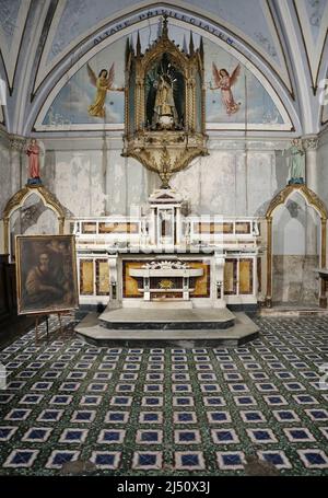 Napoli - Altare di Santa Luciella Foto de stock
