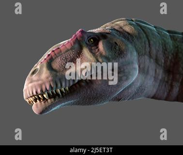Obra de Giganotosaurus Foto de stock