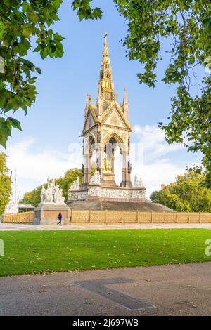 Prince Albert Memorial, Kensington Gardens, Londres, Inglaterra, Reino Unido Foto de stock