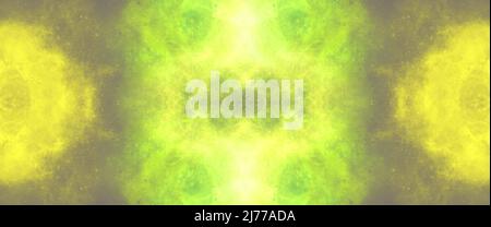 Fondo colorido de 4K en amarillo y verde llamativo. Protector de pantalla perfecto para líquidos abstractos. Foto de stock