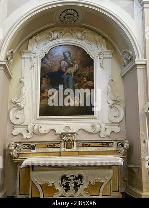 Bari, Italia. Pintura en el interior de Chiesa di San Giacomo (Iglesia de San Jacobo, n. 12th).