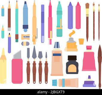 https://l450v.alamy.com/450ves/2jbgxt9/suministros-de-pintura-herramientas-para-artistas-e-instrumentos-de-pintura-artistica-equipo-para-dibujar-pinceles-lapiz-paleta-acuarelas-estudio-decente-vector-bundle-2jbgxt9.jpg