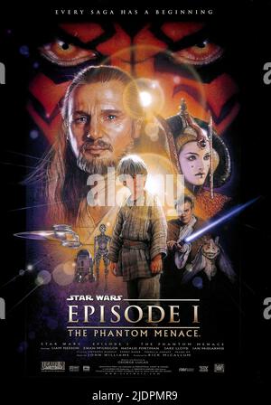 Póster de película, Star Wars: episodio I - La Amenaza fantasma, 1999 Foto de stock