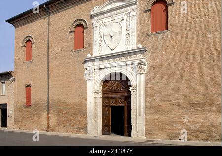 Palazzo Schifanoia en Ferrara, Italia, Emilia Romagna Foto de stock