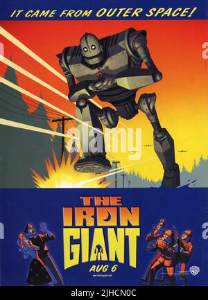 HOGARTH, el gigante de hierro cartel, el gigante de hierro, 1999 Foto de stock
