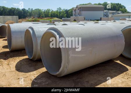 Tuberías de cemento de asbesto utilizadas para la construcción de
