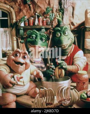 Los dinosaurios, Earl Sinclair, Baby Sinclair, 1991-1994, (c)Jim Henson  Productions/cortesía Colección Everett Fotografía de stock - Alamy