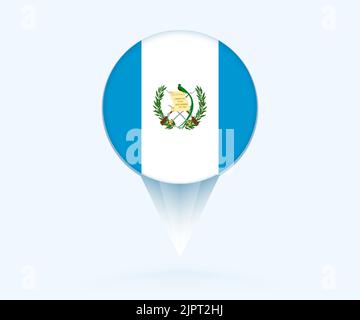 Mapa Icono De Guatemala Mapa Azul De Centroam Rica Con Guatemala Resaltado En Color Rojo