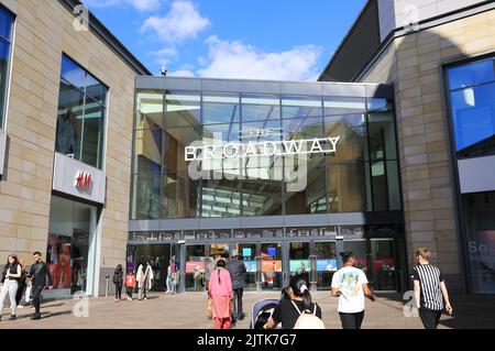 Centro comercial Broadway, en la ciudad de Bradford, West Yorkshire Foto de stock