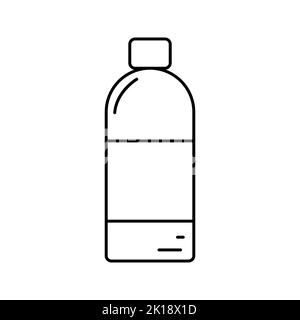 Botella De Agua Gimnasio Icono De Ilustración Vectorial De Diseño