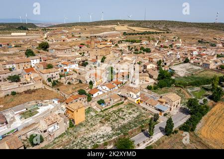Fuendetodos es una población española de la provincia de Zaragoza Famoso porque en una de sus casas nació pintor español Francisco de Goya Foto de stock