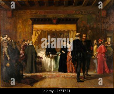 La visita de Carlos IX a Coligny, 1850. Se encuentra en la colección de la Mus&#xe9;e des beaux-arts, Rouen.