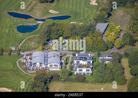 Vista aérea, Golfhotel and Golfclub Gut Neuenhof, Fröndenberg, Fröndenberg/Ruhr, área de Ruhr, Renania del Norte-Westfalia, Alemania, DE, Europa, Fröndenberg/R. Foto de stock