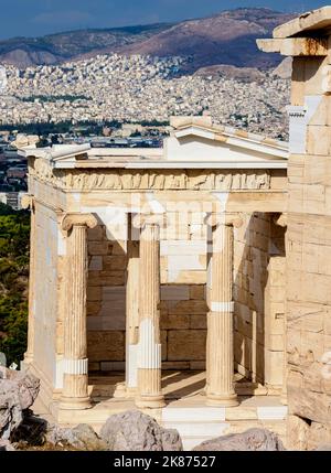 Cincuenta Volar cometa formar El Templo de Atenea Nike, Acrópolis, Sitio del Patrimonio Mundial de la  UNESCO, de Atenas, Grecia, Europa Fotografía de stock - Alamy