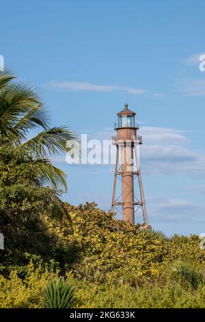 Florida. La estación de luz de Sanibel Island Foto de stock