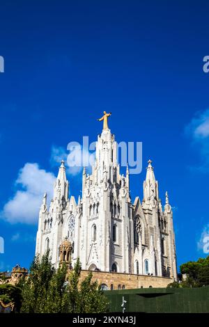 Templo del Sagrado Corazón de Jesús, Barcelona, España Foto de stock