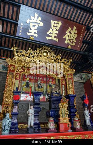 Kuala Lumpur, Malasia - 2022 de octubre: El templo de Chan She Shu Yuen es una sala ancestral china de Kuala Lumpur el 29 de octubre de 2022 en Malasia. Foto de stock