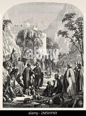 Viaje al Líbano. Cristiano Maronitas hombre y mujer. Los maronitas son