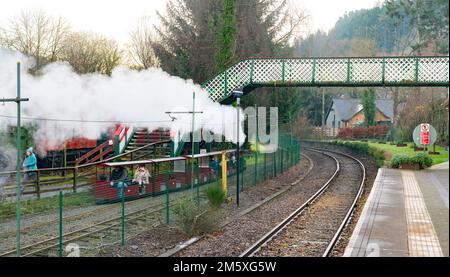 Estación de tren Betws Y Coed, County Conwy, Norte de Gales. Imagen tomada en diciembre de 2021. Foto de stock