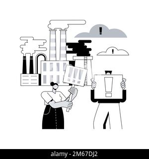 Eco-shaming concepto abstracto ilustración vectorial Imagen Vector de